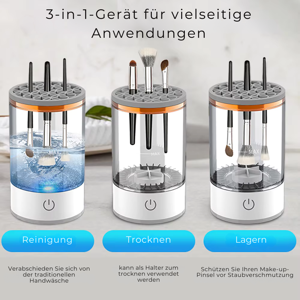 GlowSpin – Strahlend saubere Pinsel in Sekunden